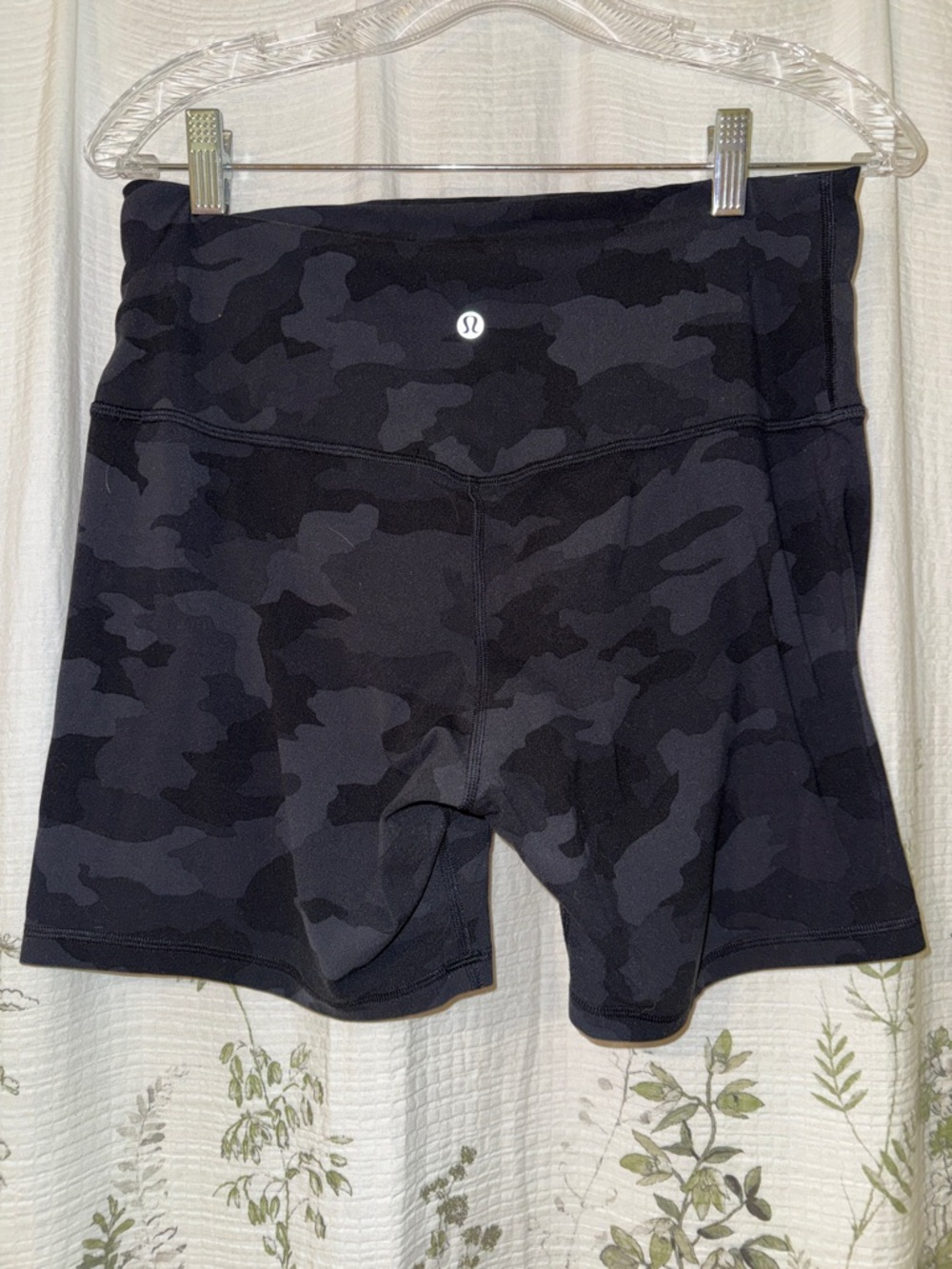 lululemon athletica Black Camo High-Rise Bike Shorts